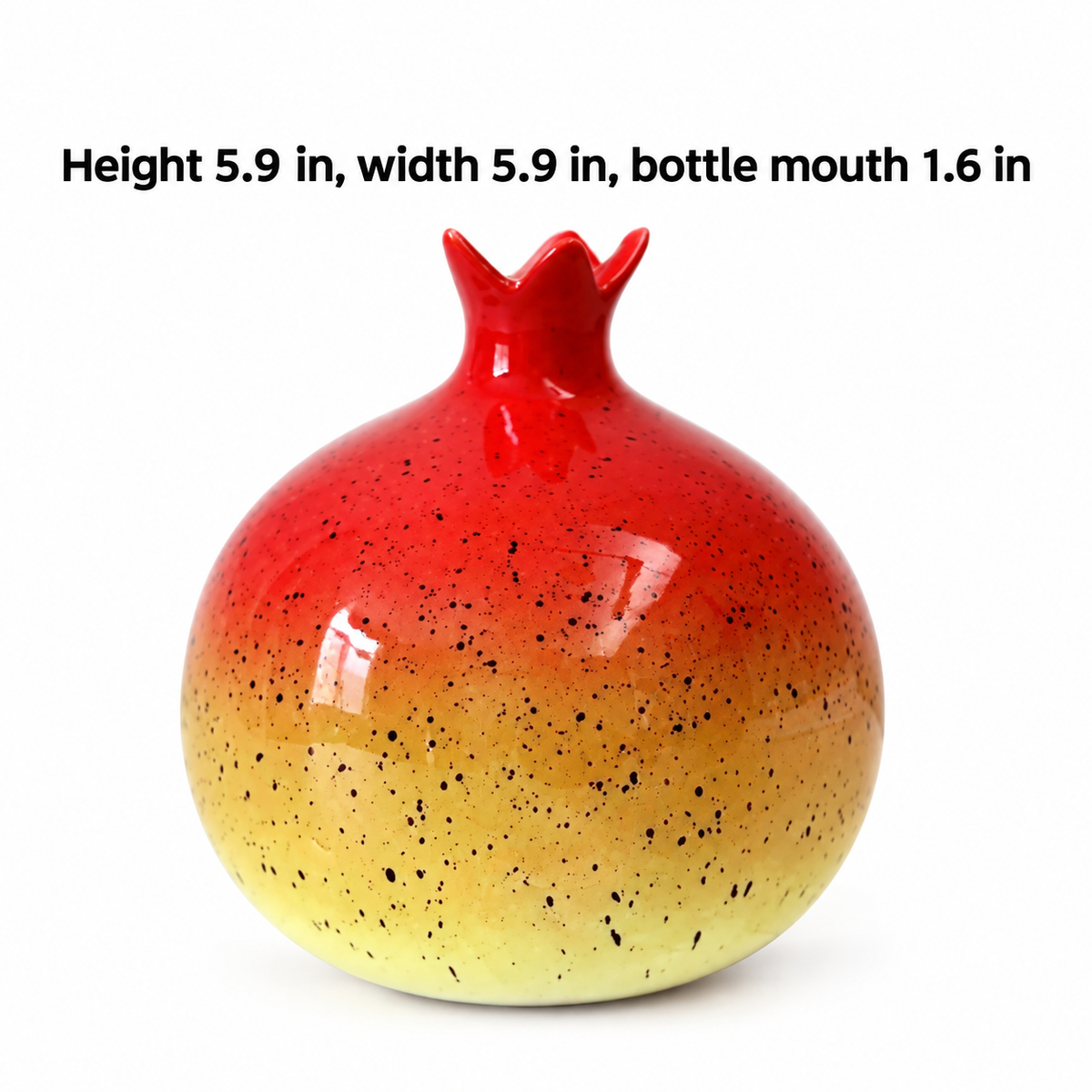 Pomegranate Pop Ceramic Vase
