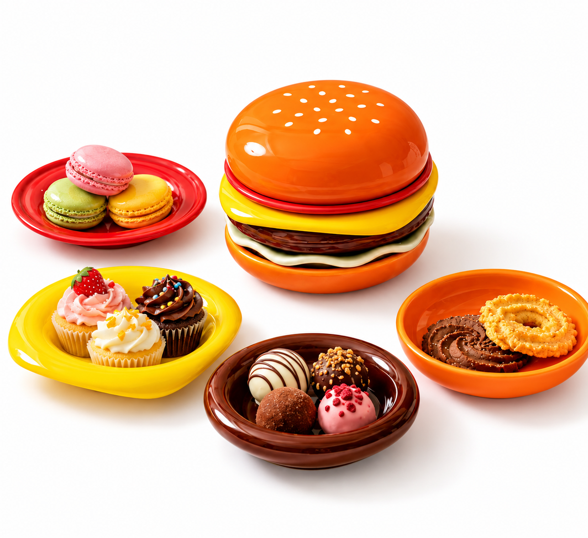 Burger Bites Mini Dish Set