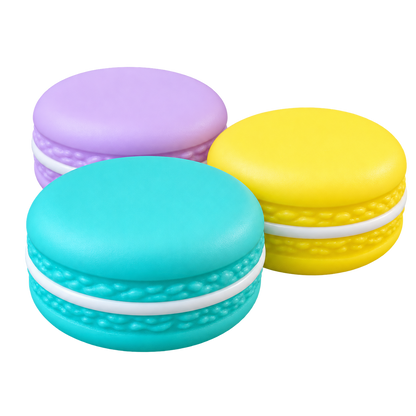 Pastel Macaroon Cosmetic Containers