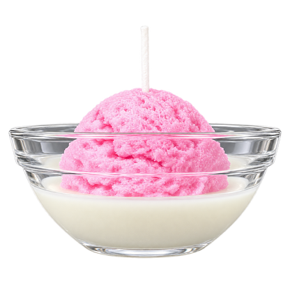 Strawberry Scoop Dessert Candle