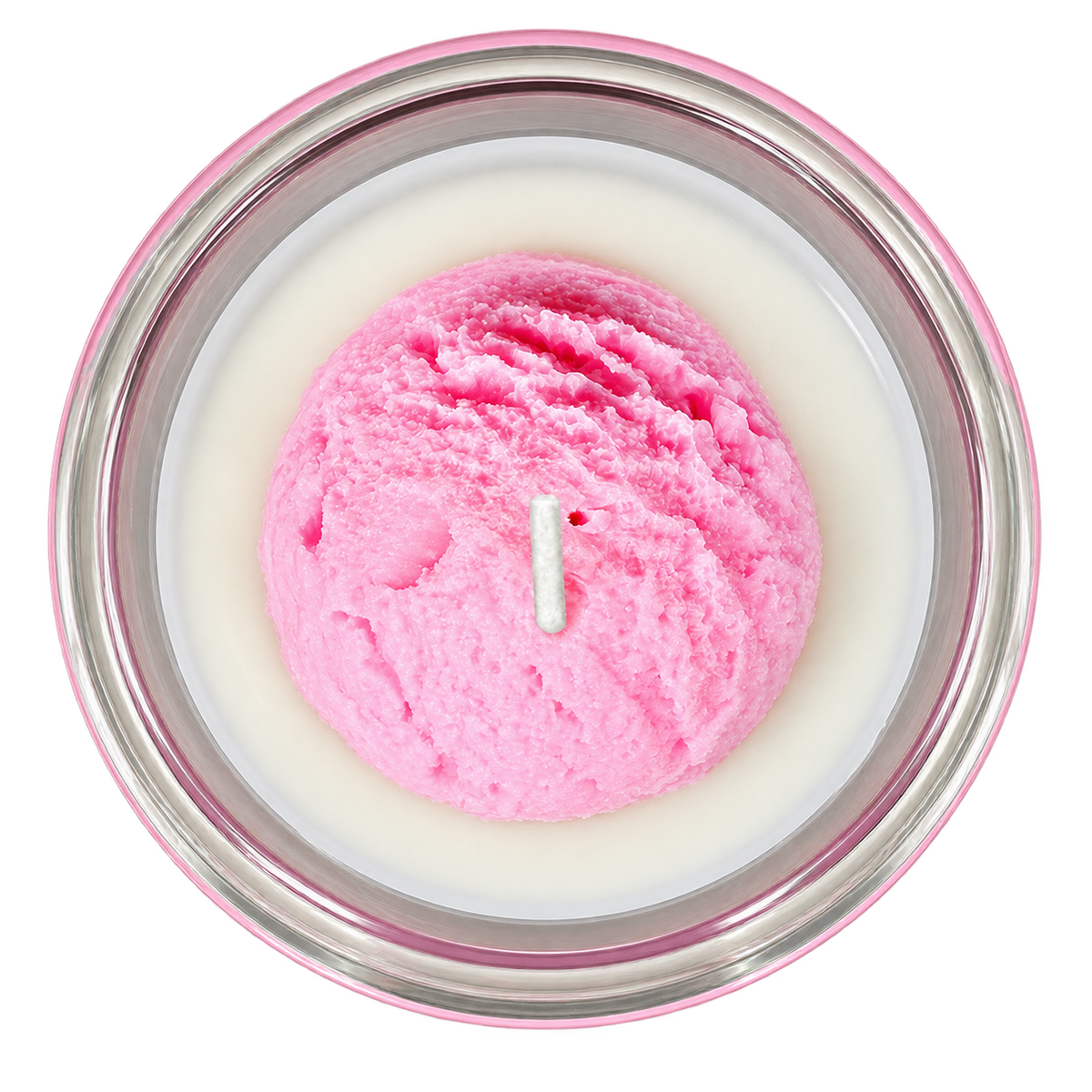 Strawberry Scoop Dessert Candle