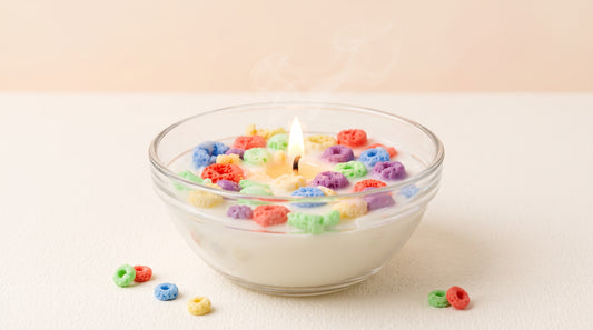Fruit Loops Cereal Bowl Candle