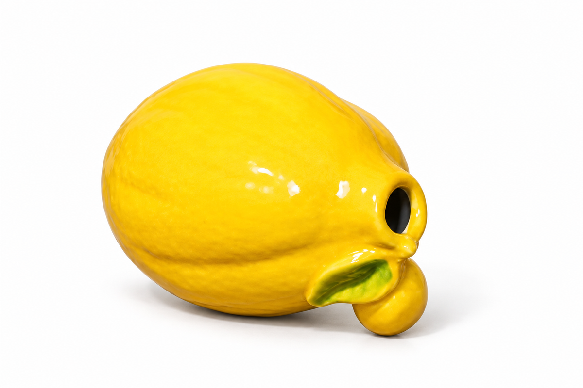 Easy Peasy Lemon Squeezy Ceramic Vase