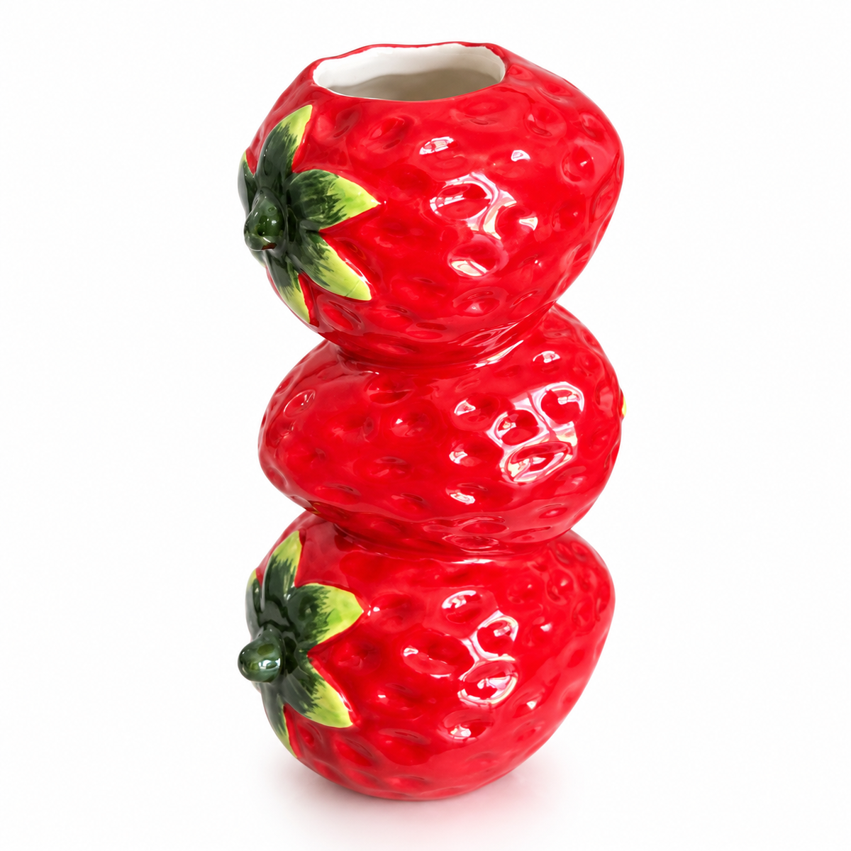 Small Strawberry Stack Vase