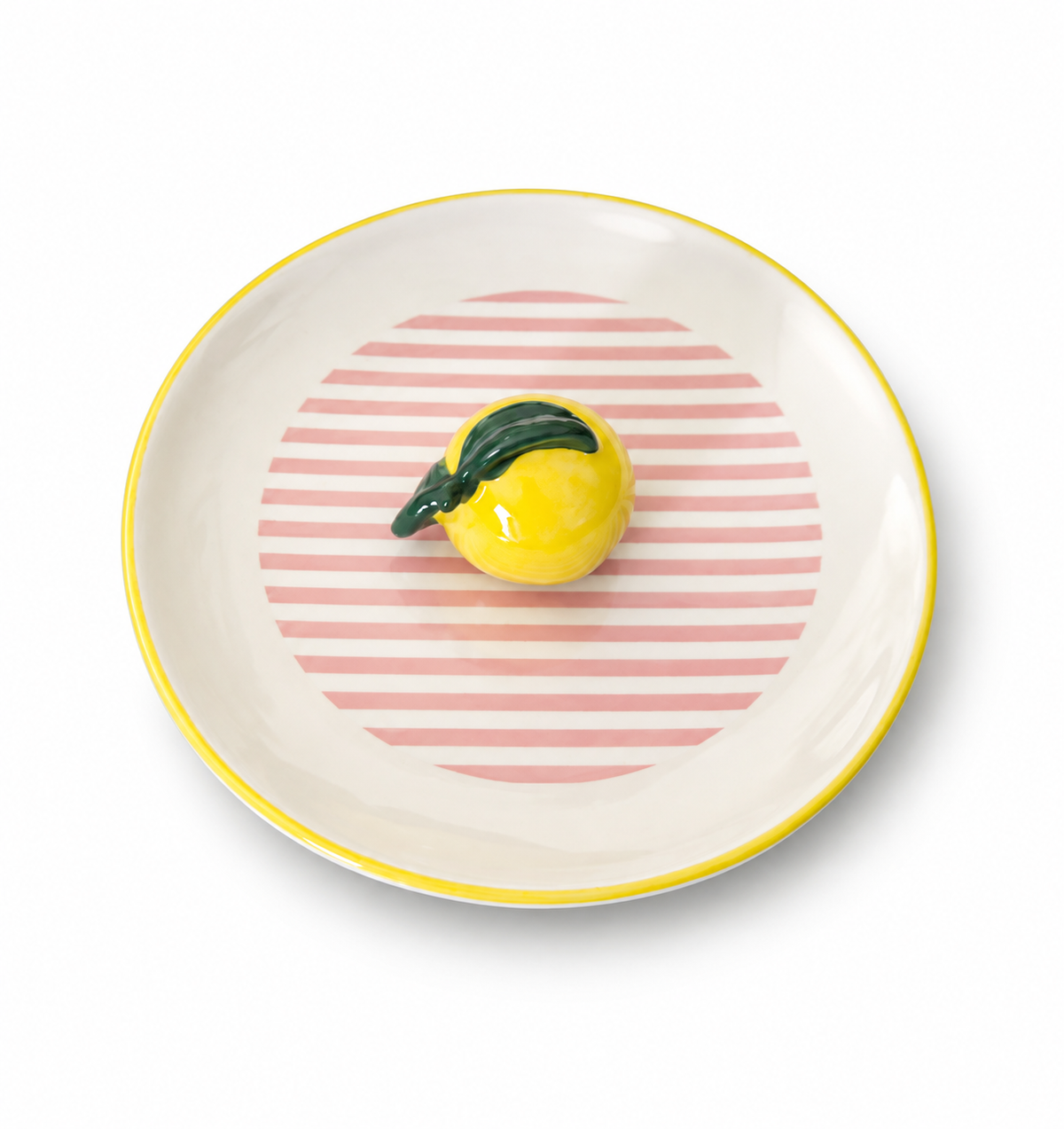 Lemon Stripe Trinket Tray