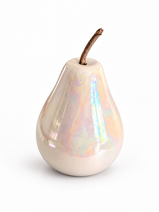 Pearly Blush Pear Decor