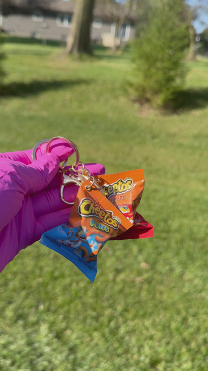 Cheetos Puffs Snack Keychain 🧡