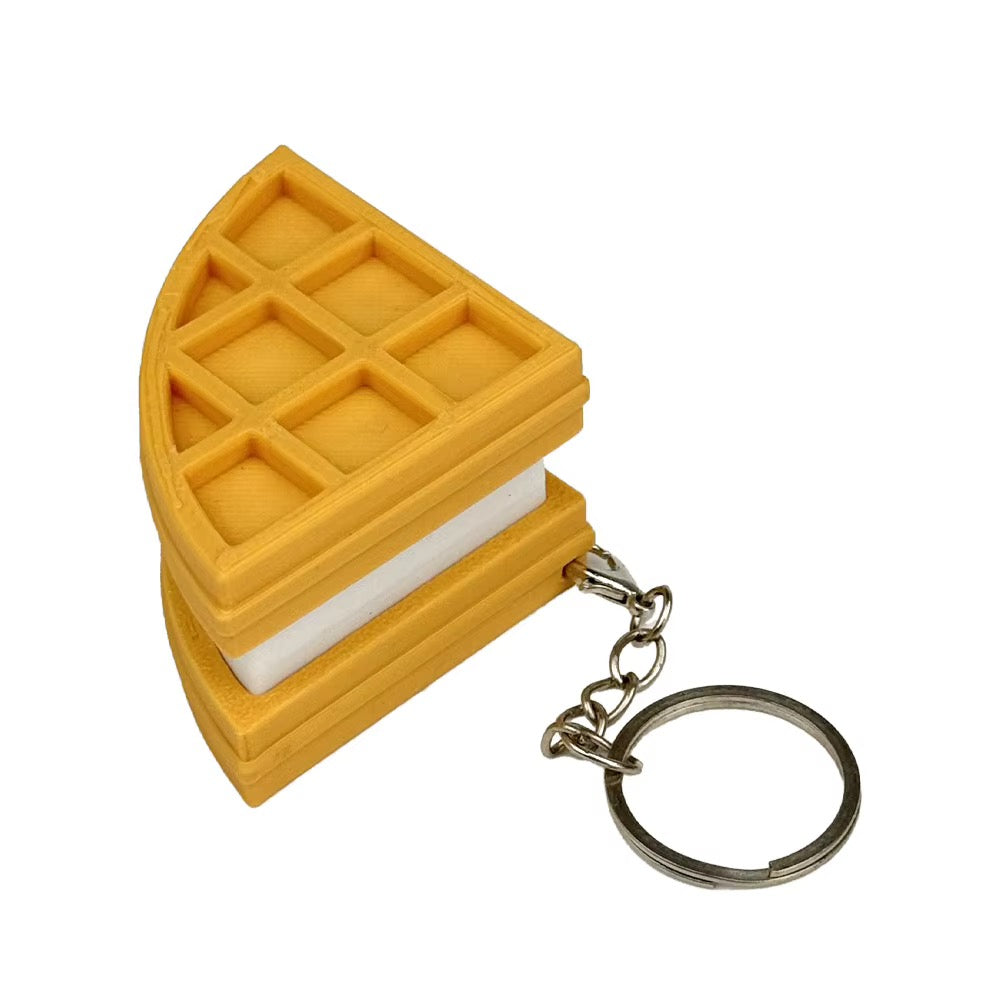 Mini Waffle Keychain